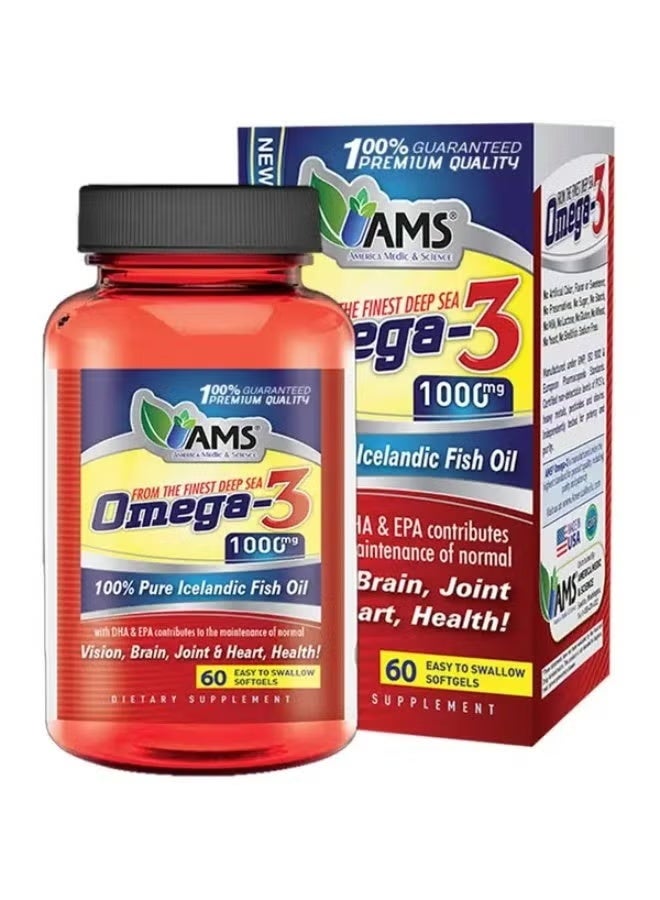 AMS OMEGA 3 100MG CAP 60S